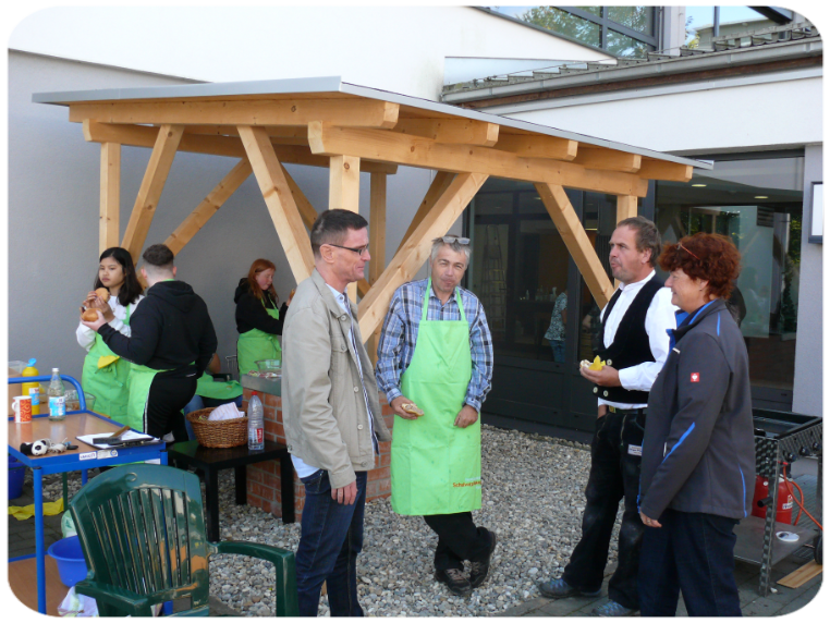 vor dem neuem Außengrill